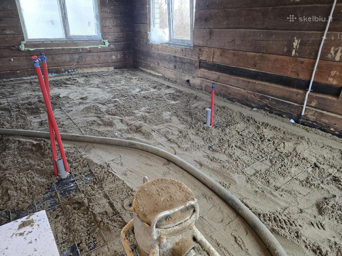 Grindų paruošimas. Betonavimo darbai - nuotraukos Nr. 33