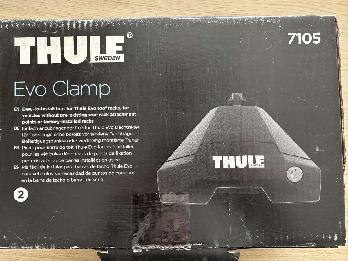 Thule eco clamp skersiniai + 2 laikikliai