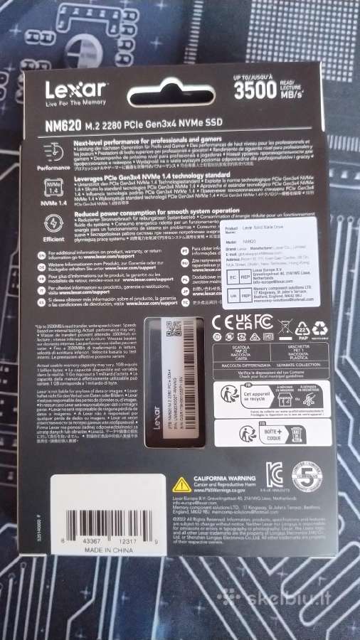 Naujas 2 TB SSD diskas su garantija - nuotraukos Nr. 2