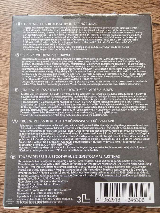Belaidės ausinės Tronic Ttsk E1 A1 - nuotraukos Nr. 2