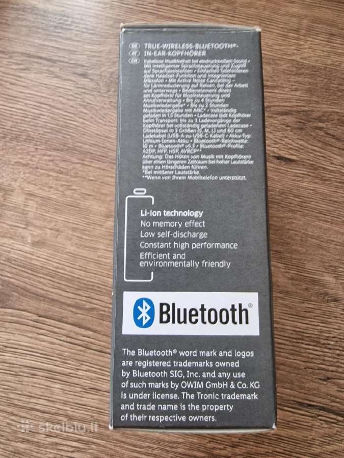 Belaidės ausinės Tronic Ttsk E1 A1 - nuotraukos Nr. 9