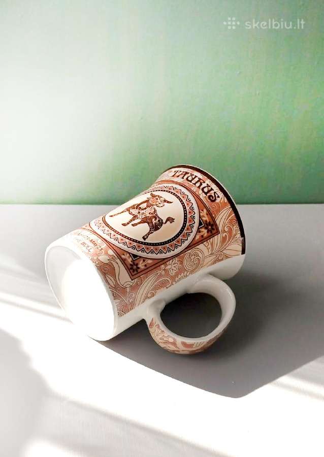 Puodelis Taurus, Jaučio zodiako ženklas, 300ml - nuotraukos Nr. 4