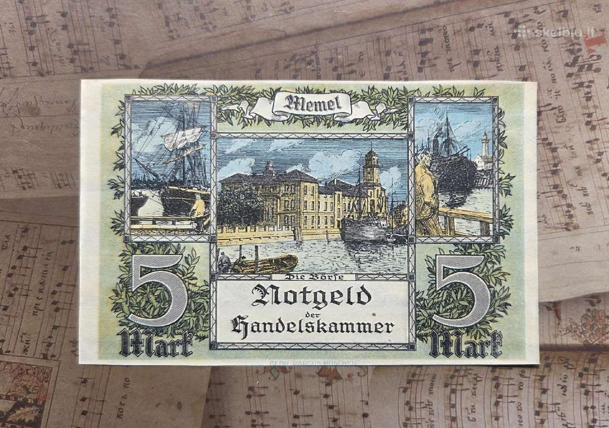 5 mark 1922 Memel Klaipėda