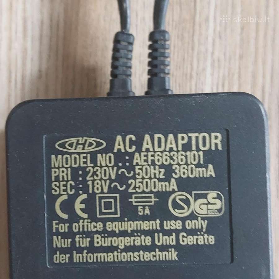 Garso kalonėlės ir Ac adapteris - nuotraukos Nr. 31