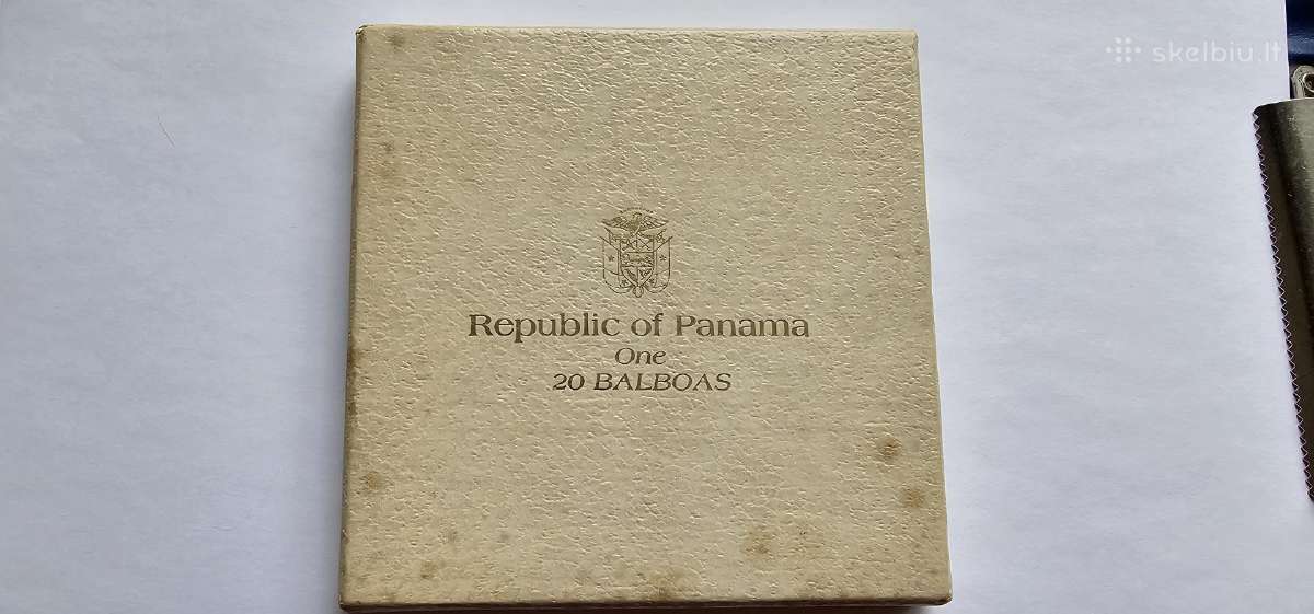 1974 20 Balboa Panama ,reta - nuotraukos Nr. 3
