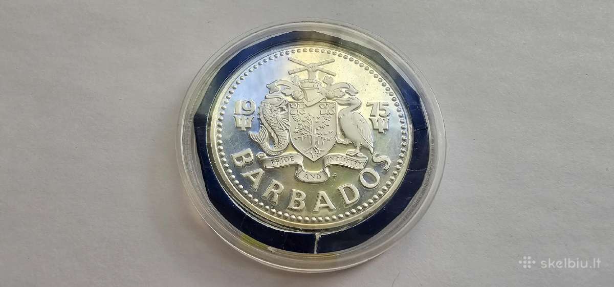 1974 10 doleriu Barbadosas