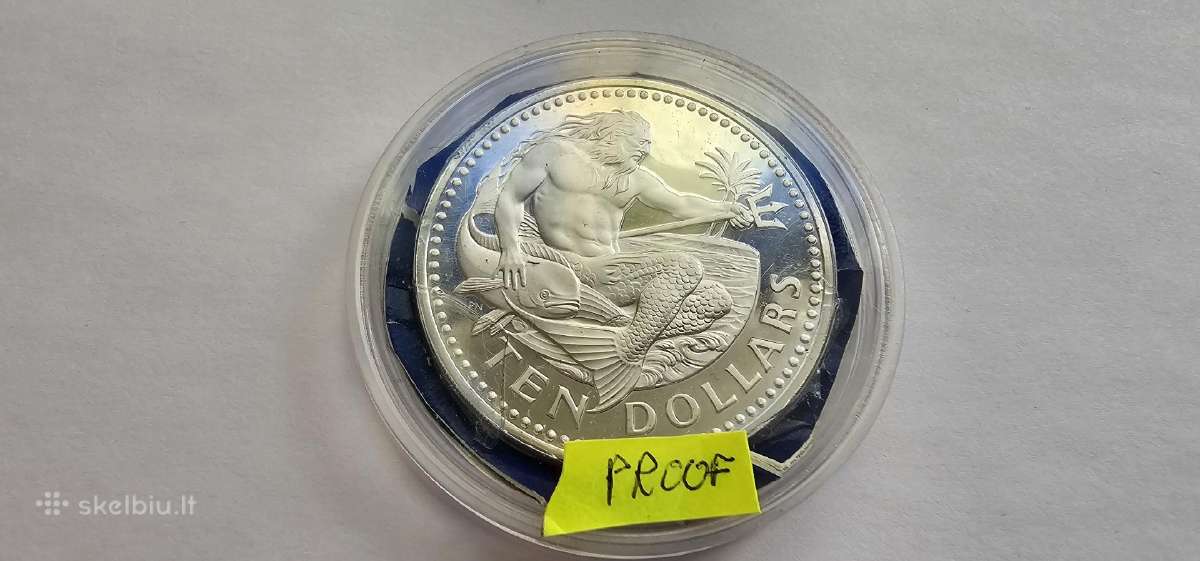 1974 10 doleriu Barbadosas - nuotraukos Nr. 2