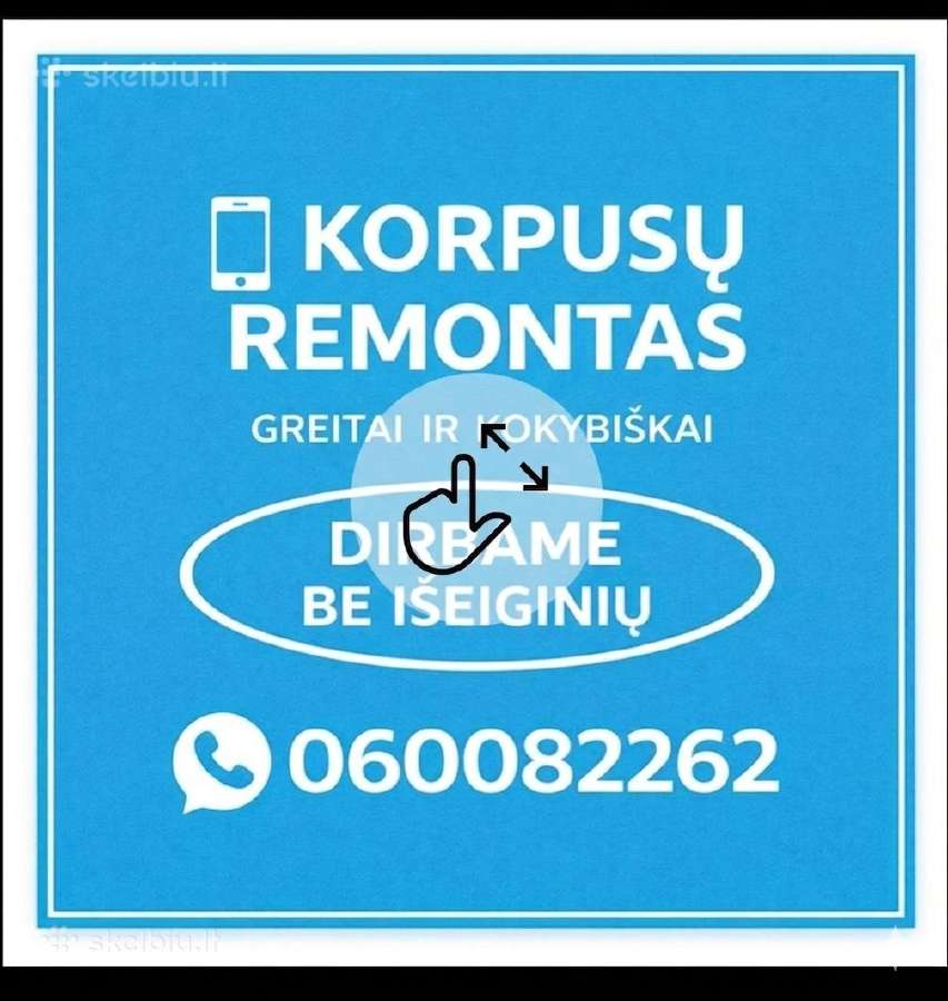 Galiniu dangteliu keitimas, korpusu remontas