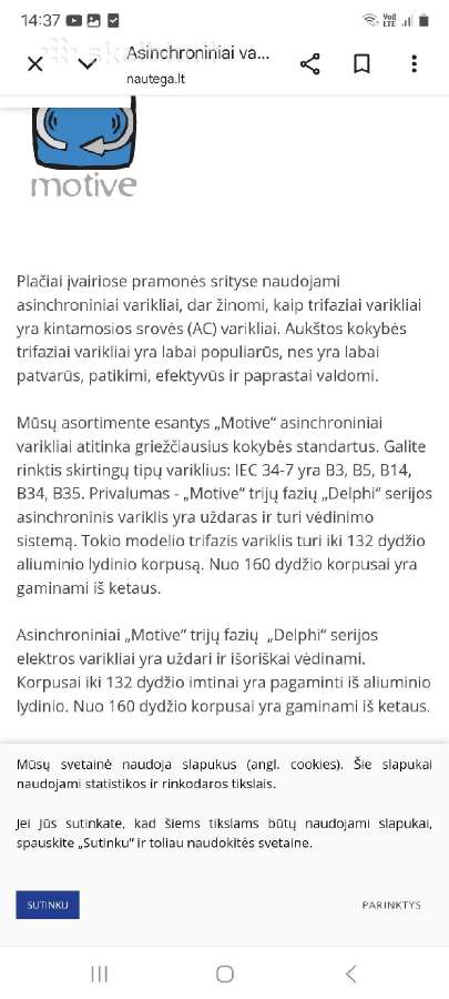 Elektros varikliai įvairūs veikiantys! - nuotraukos Nr. 28