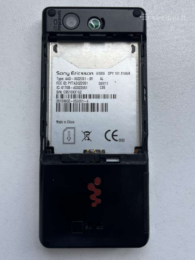 Sony ericsson w880i - nuotraukos Nr. 3