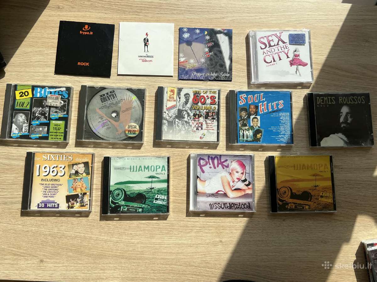 2€ įvairių grupių CD