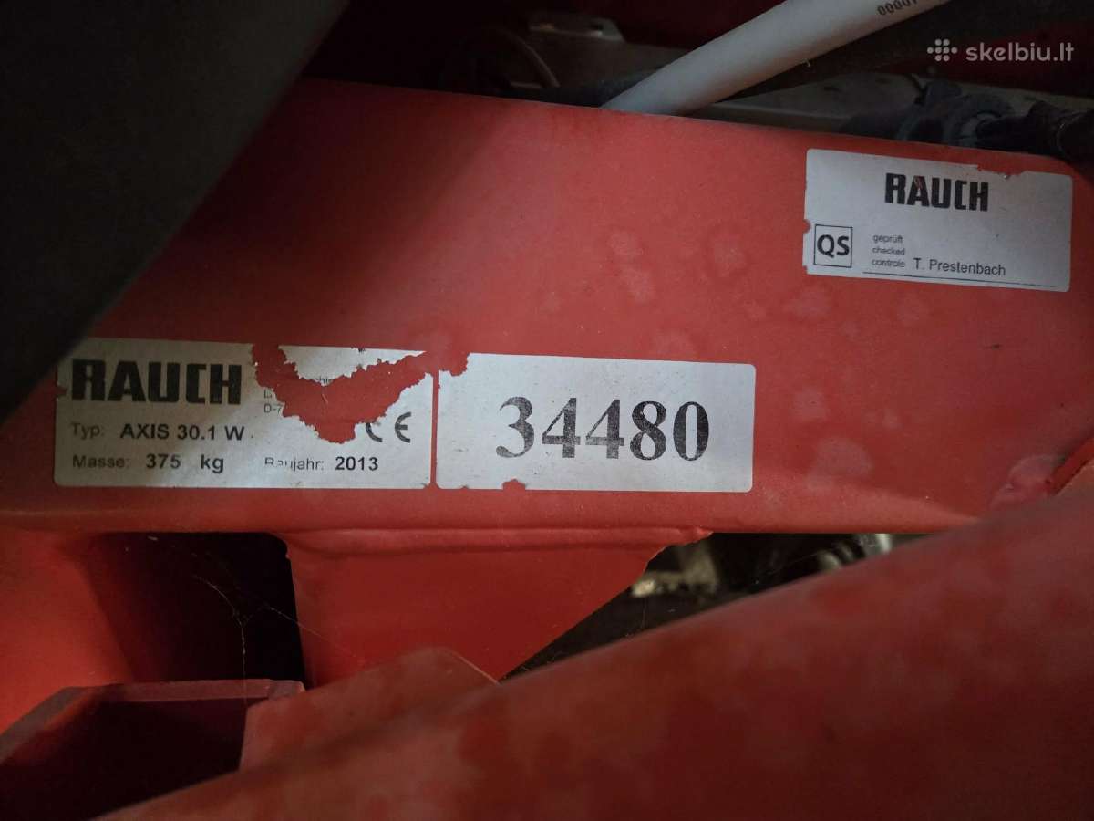 Trąšų barstomoji Rauch Axis 30.1 W (2013 m.) - nuotraukos Nr. 3