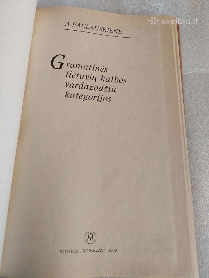 Gramatinės liet. kalbos vardažodžių kategorijos - nuotraukos Nr. 2