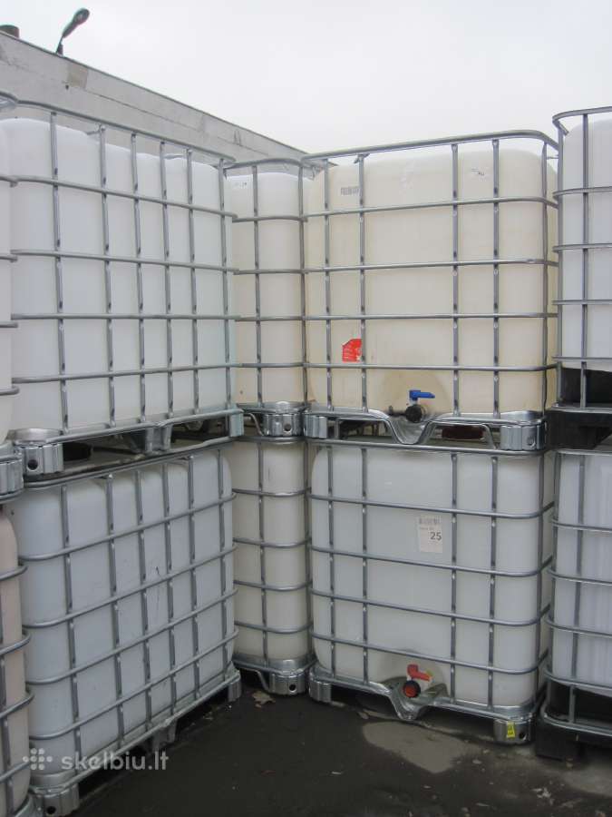 1000l talpos Ibc Konteineriai talpyklos - nuotraukos Nr. 4