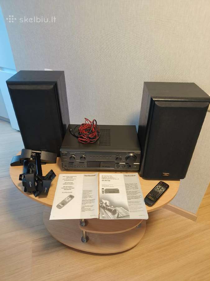 Audio stiprintuvas su resiveriu ir kolonėlėm