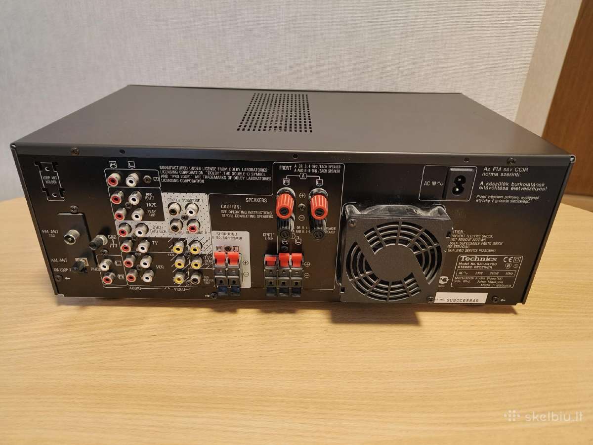 Audio stiprintuvas su resiveriu ir kolonėlėm - nuotraukos Nr. 3