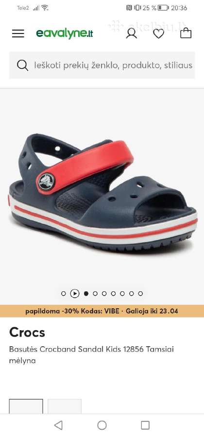 Mažai naudotos basutės Crocs - nuotraukos Nr. 4
