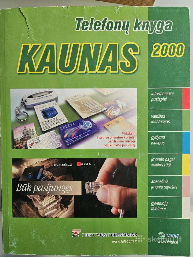 Kauno abonentų knygos 2000 ir 2001
