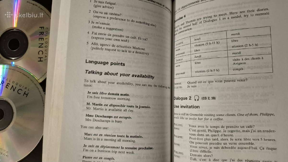 Prancūzų mokomoji knyga ir gramatikos lentelės - nuotraukos Nr. 4