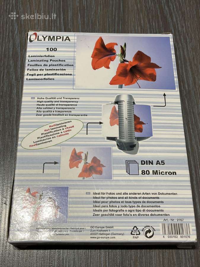 Laminavimo plėvelė Olympia - nuotraukos Nr. 2