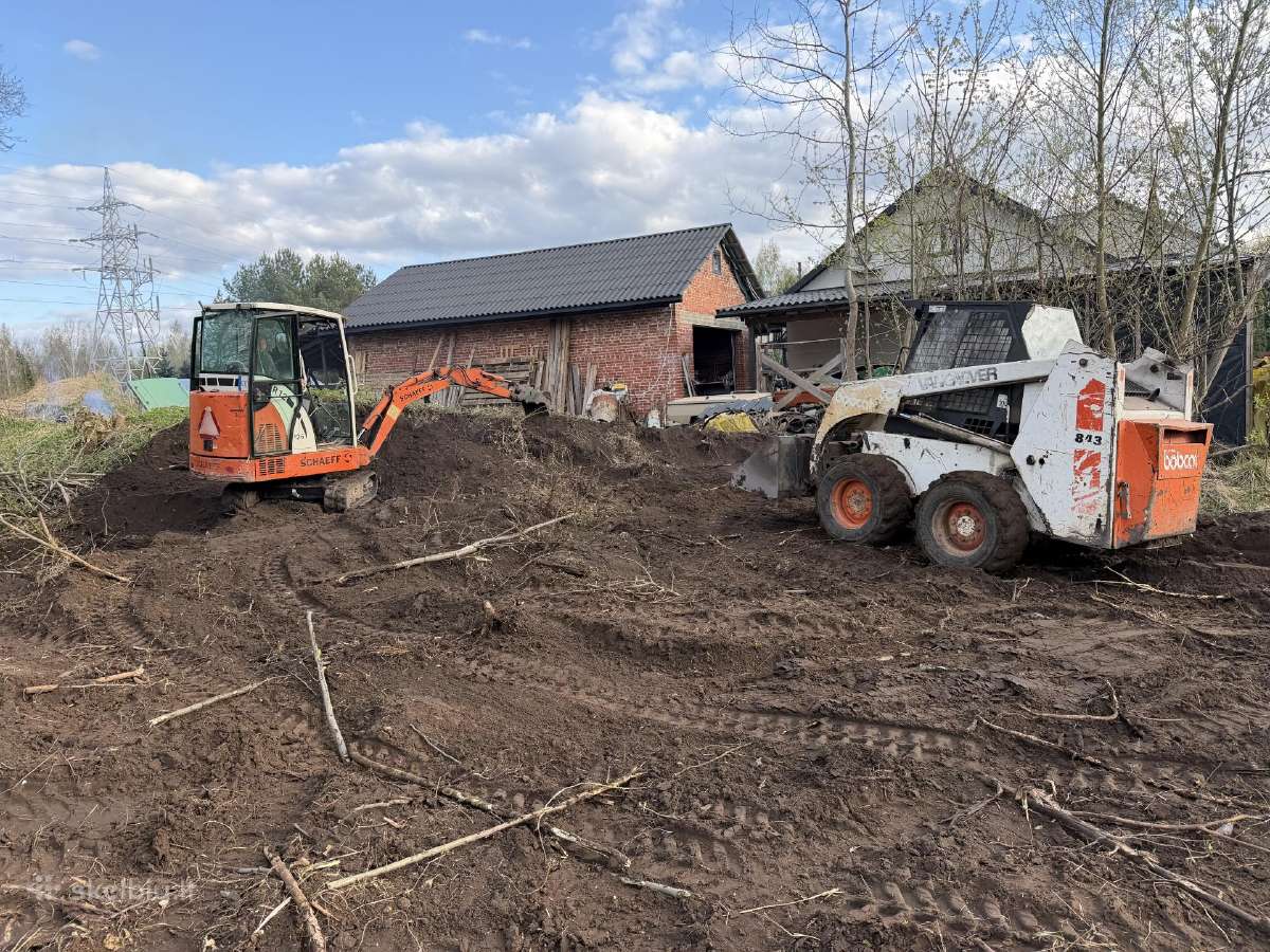 Bobcat nuoma su operatoriumi, savivarčio paslaugos