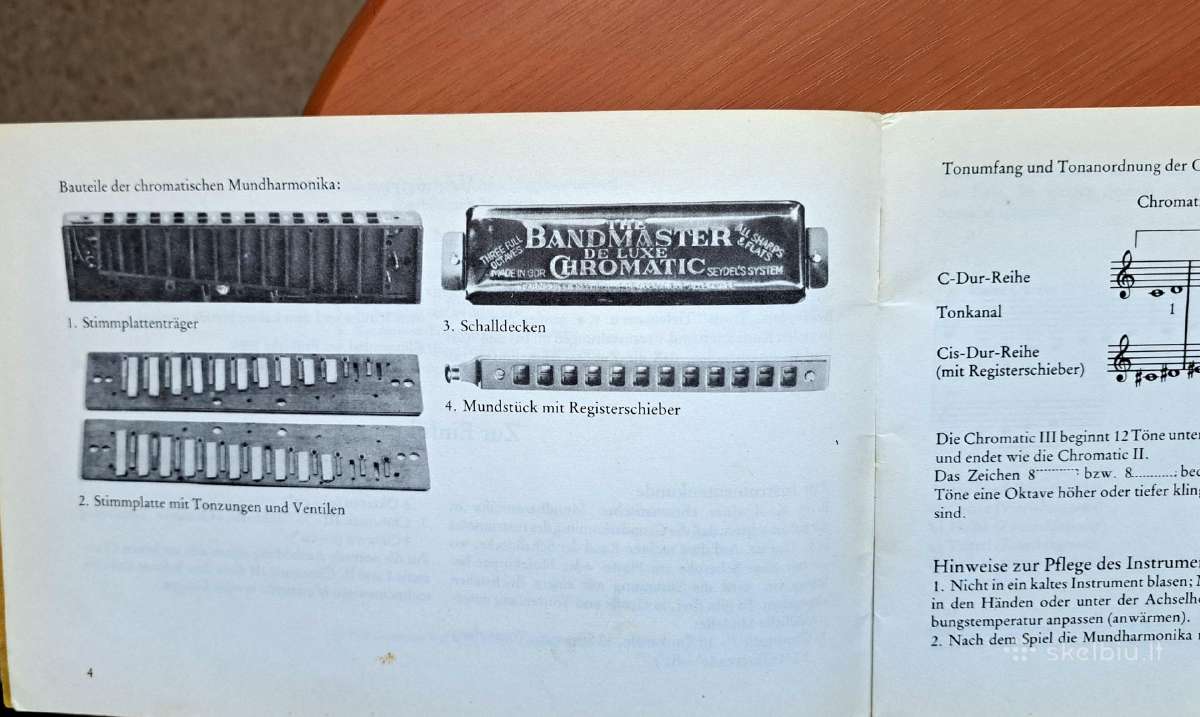 Lūpinė armonikėlė Hohner Model 225 - nuotraukos Nr. 14