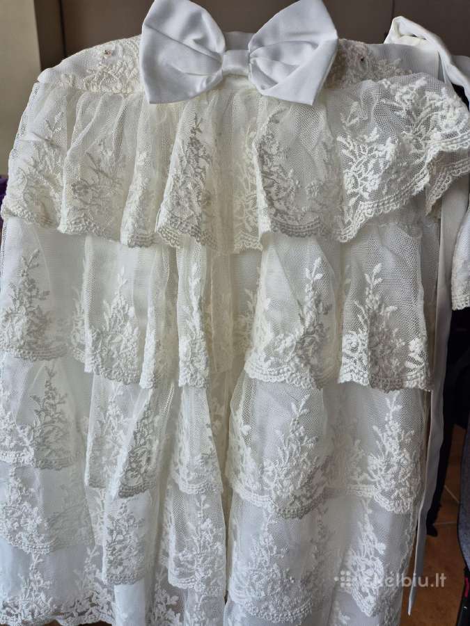 Suknelė balta 110 cm ūgiui nauja - nuotraukos Nr. 11