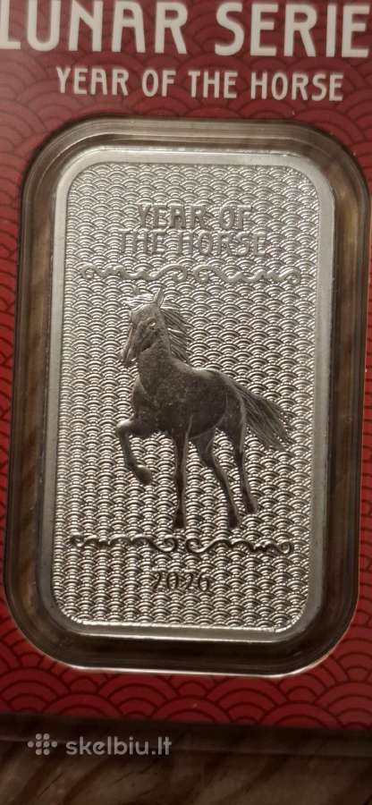1oz sidabrinis luitas lunar, Arklio metai, 2026 - nuotraukos Nr. 3