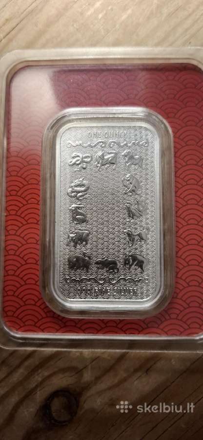 1oz sidabrinis luitas lunar, Arklio metai, 2026 - nuotraukos Nr. 2