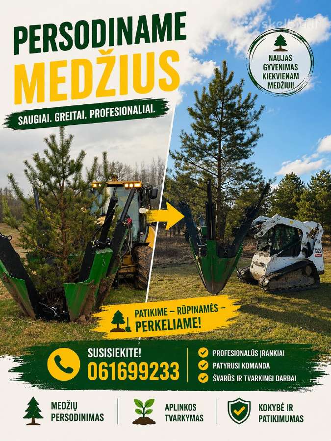 Medžių persodinimas