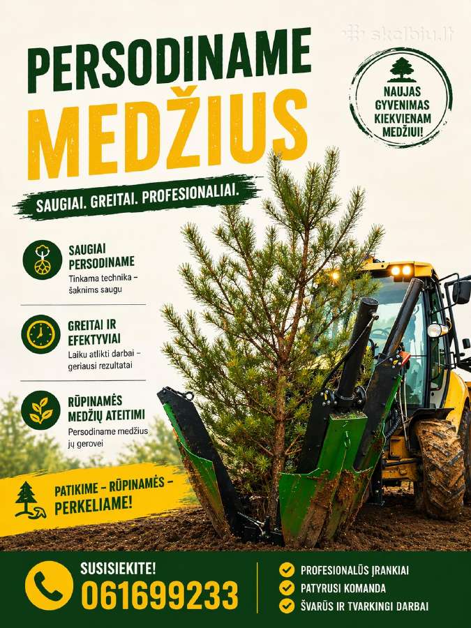 Medžių persodinimas - nuotraukos Nr. 2