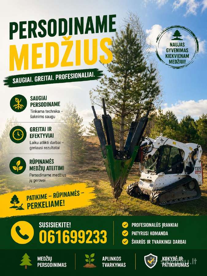Medžių persodinimas - nuotraukos Nr. 3