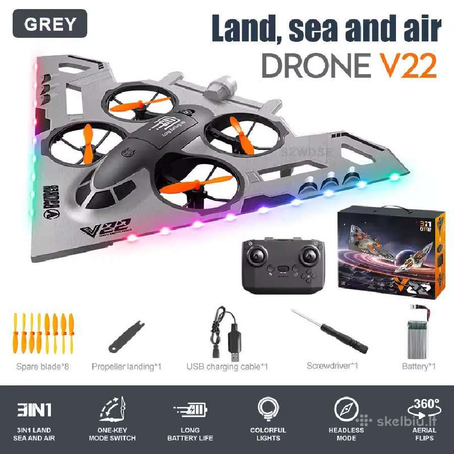 V22 3 viename RC super dron pradedantiesiems! - nuotraukos Nr. 6