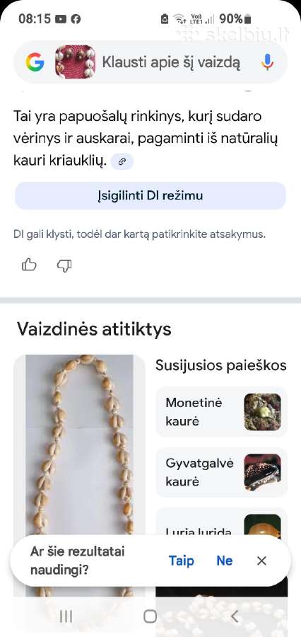 Papuošalai,karoliai - nuotraukos Nr. 3