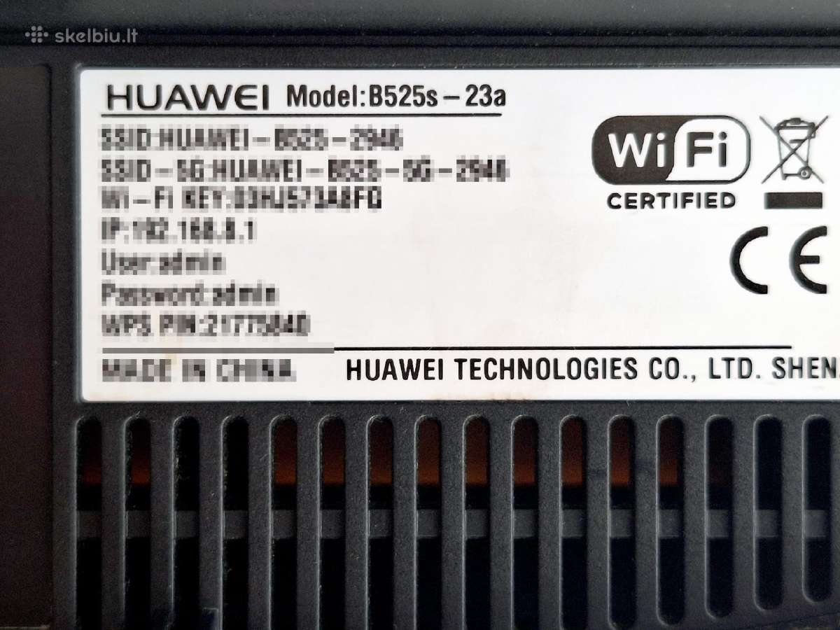 4G+ Lte modemas Huawei B525s-23a su WiFi - nuotraukos Nr. 3