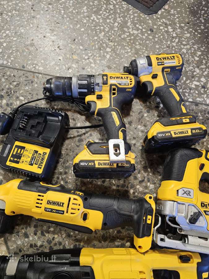 Dewalt 5 irankiu komplektas su 4 x baterijom - nuotraukos Nr. 4