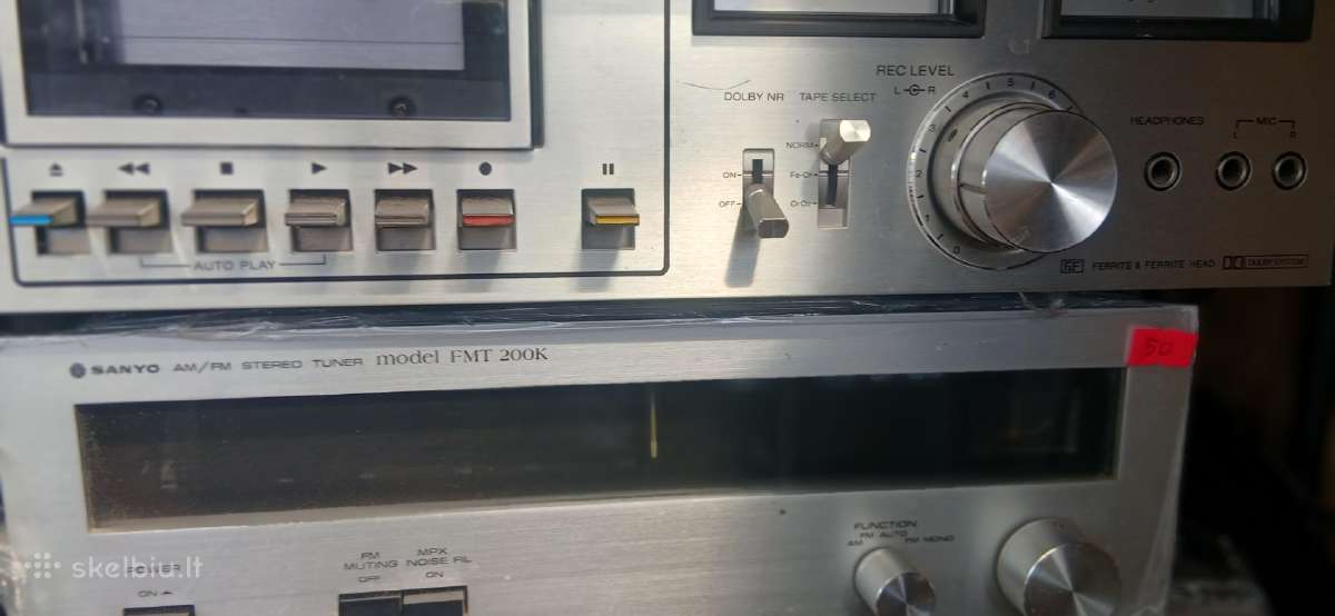 Technics Sanyo Vintažinė garso technika - nuotraukos Nr. 9