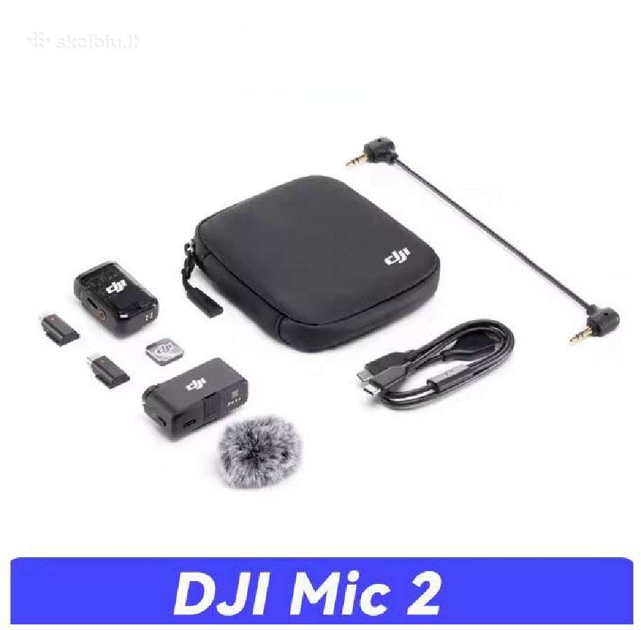Dji Mic 2 belaidžiai mikrofonai / 1tx + 1rx - nuotraukos Nr. 4