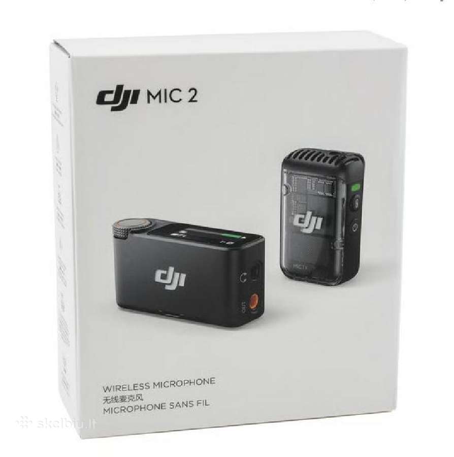 Dji Mic 2 belaidžiai mikrofonai / 1tx + 1rx