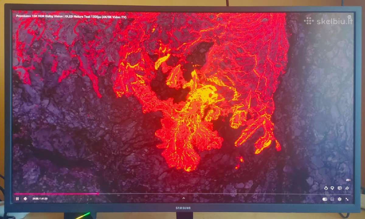 Samsung 32" 4k monitorius (Va, 60hz) ideali būklė