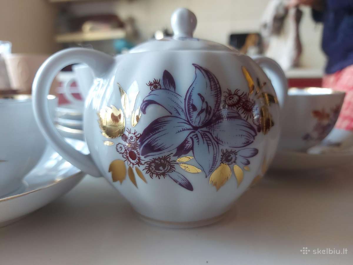 Lomonosov cukrinė, lėkštutės, puodelis - nuotraukos Nr. 5
