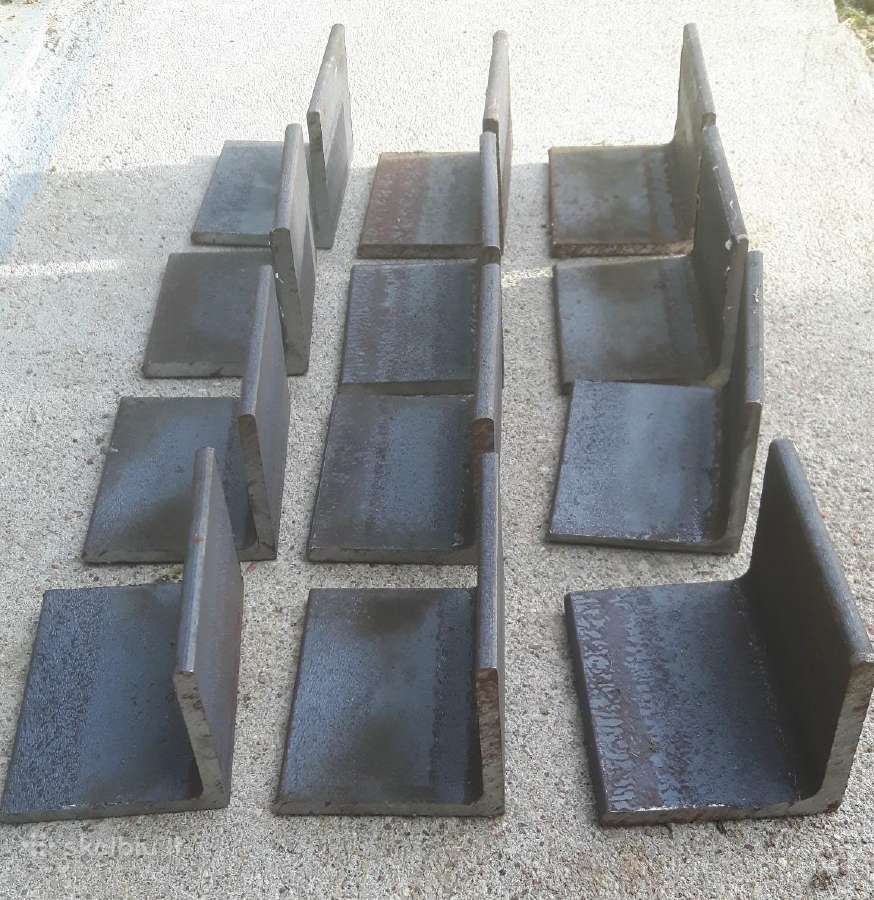 Metaliniai kampai 6x6cm., ilgis 7,5cm., storis 4mm - nuotraukos Nr. 2