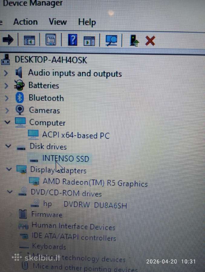 Hp Notebook - 17-p105ur Amd 8 -7050 radeon - nuotraukos Nr. 4