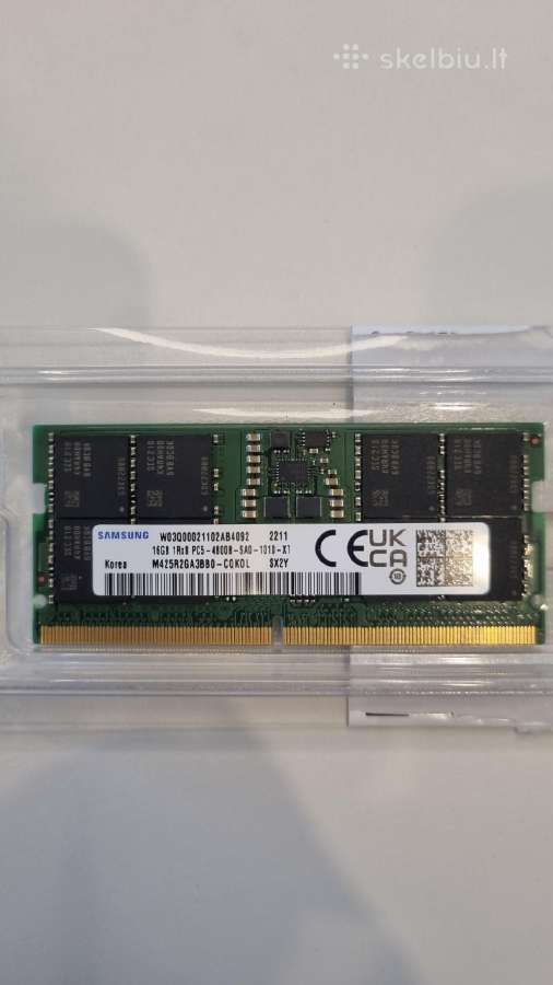 16gb x2 Ddr5 RAM 4800 MHz nešiojamam kompiuteriui