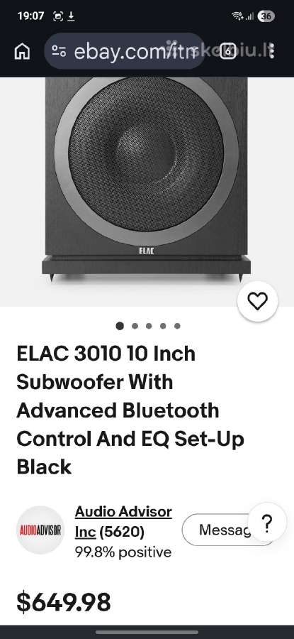 Elac galingas subuferis
