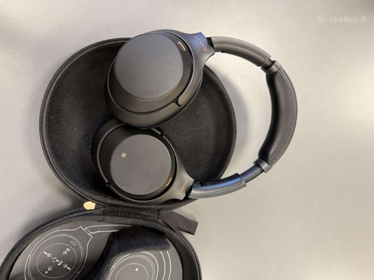 Belaides ausines Sony Wh-1000xm3 Black (Juodos)