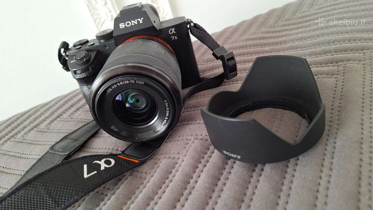 Sony a 7ii su sony Fe 3.5-5.6/28-70 objektyvu