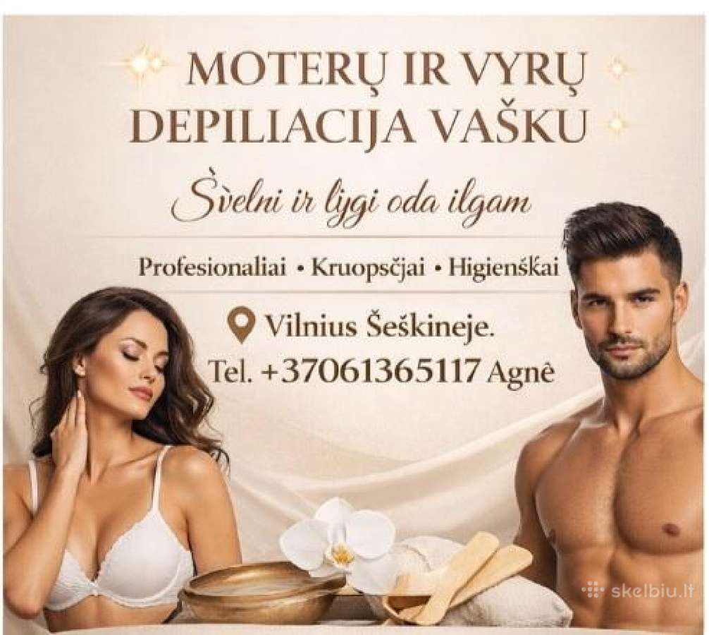 Depiliacija Vyrams .pilnas bikinis tik 40€.