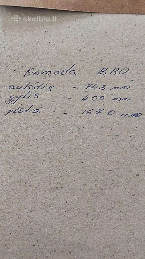 Komoda ir vitrininė spintelė - nuotraukos Nr. 5