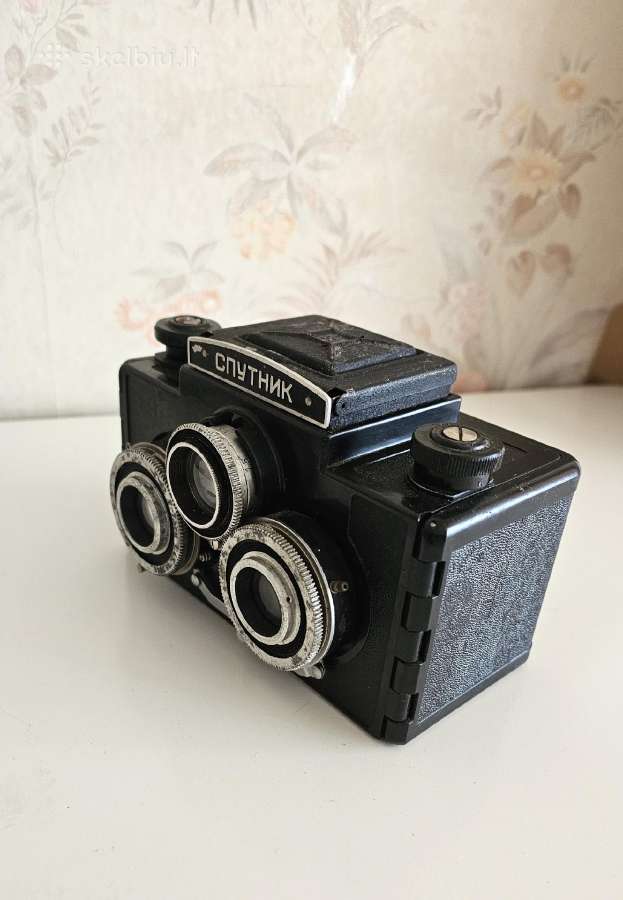 Vintažinis Sputnik Stereo Lomo fotoaparatas 120mm. - nuotraukos Nr. 3